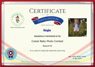 Certificate Preview