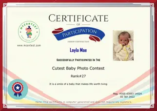 Certificate Preview