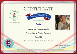 Certificate Preview