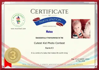 Certificate Preview