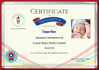 Certificate Preview