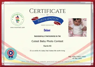 Certificate Preview