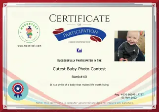 Certificate Preview