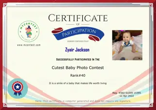 Certificate Preview