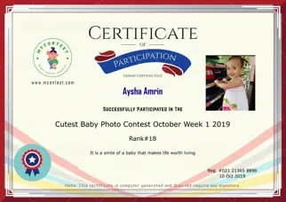 Certificate Preview
