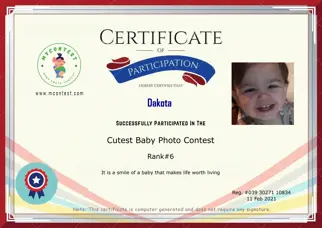 Certificate Preview