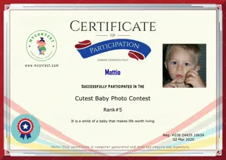 Certificate Preview