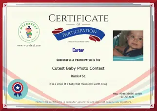 Certificate Preview