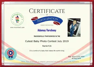 Certificate Preview
