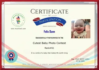 Certificate Preview