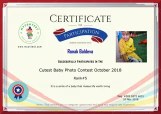 Certificate Preview