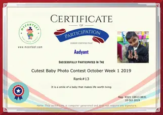 Certificate Preview