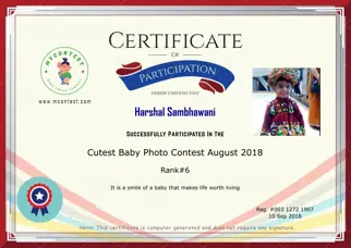 Certificate Preview