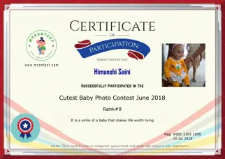 Certificate Preview