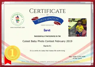 Certificate Preview