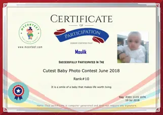 Certificate Preview