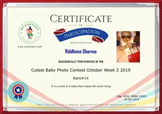 Certificate Preview