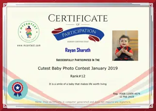 Certificate Preview