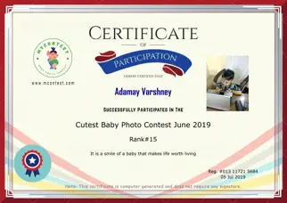 Certificate Preview