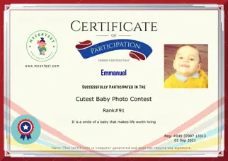 Certificate Preview