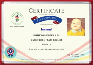 Certificate Preview