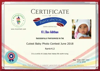 Certificate Preview