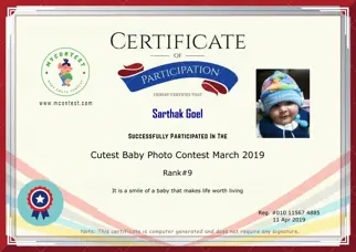 Certificate Preview