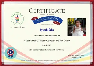 Certificate Preview