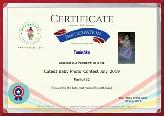 Certificate Preview
