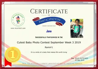 Certificate Preview