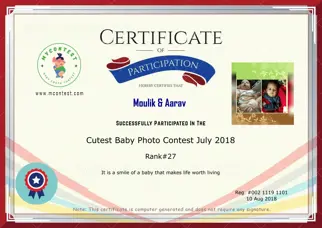 Certificate Preview
