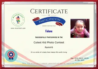 Certificate Preview