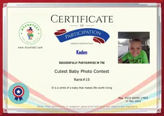 Certificate Preview