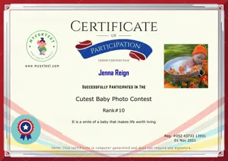 Certificate Preview
