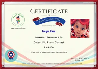 Certificate Preview