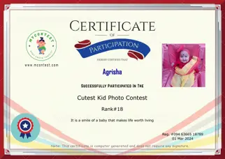 Certificate Preview