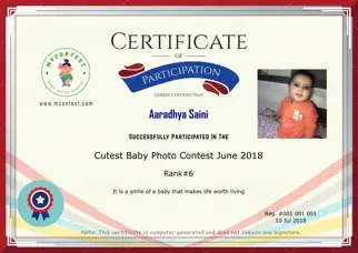 Certificate Preview