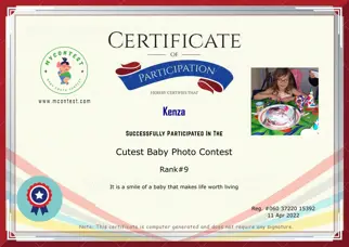 Certificate Preview
