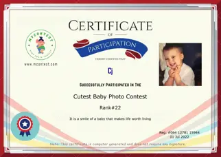 Certificate Preview