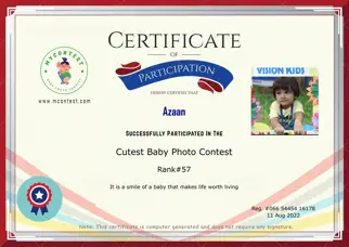 Certificate Preview
