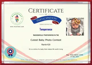 Certificate Preview