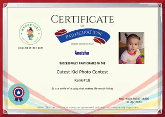 Certificate Preview