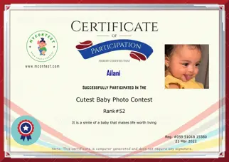 Certificate Preview