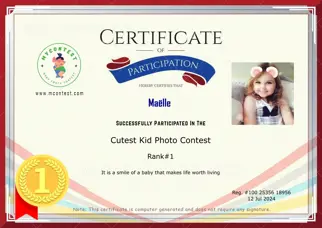 Certificate Preview