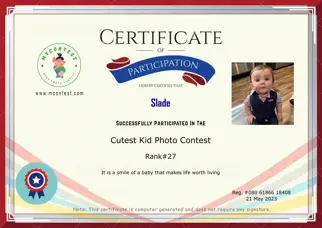 Certificate Preview