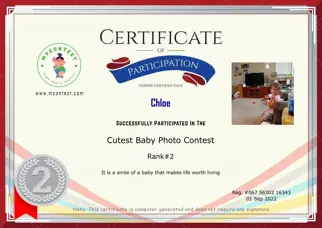 Certificate Preview