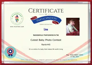 Certificate Preview