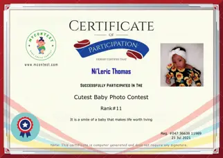 Certificate Preview