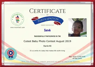 Certificate Preview