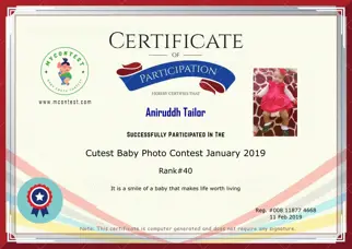 Certificate Preview